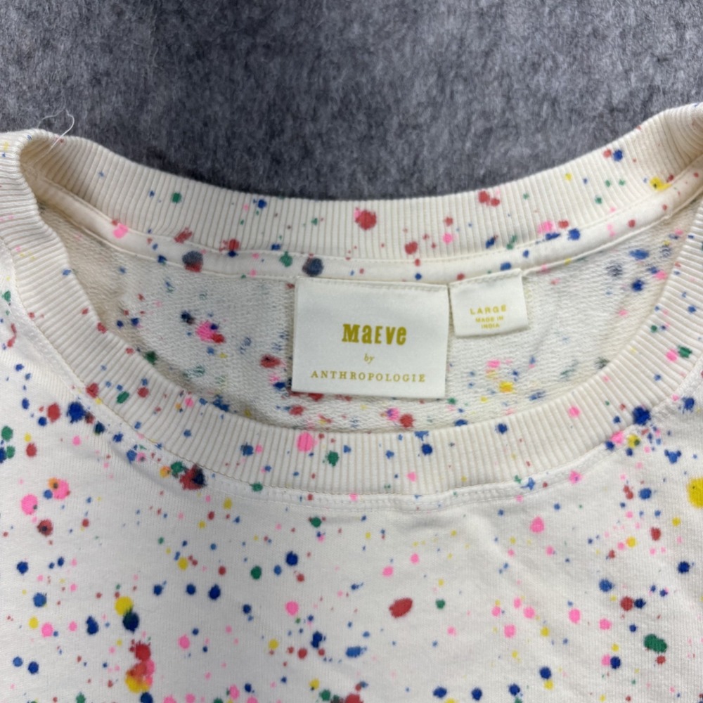 Anthropologie Multicolor Speckled Sweatshirt - Picture 4 of 10